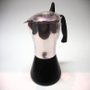Cafetière espresso sur le feu aluminium et noir
